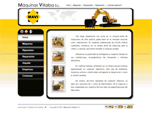 Tablet Screenshot of maquinasvillalba.com